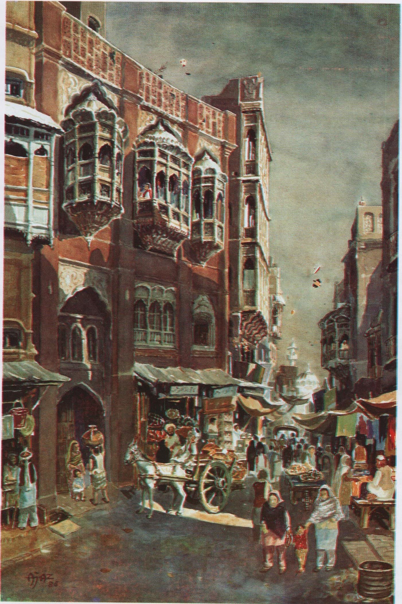 Three Jharokas by Ajaz Anwar